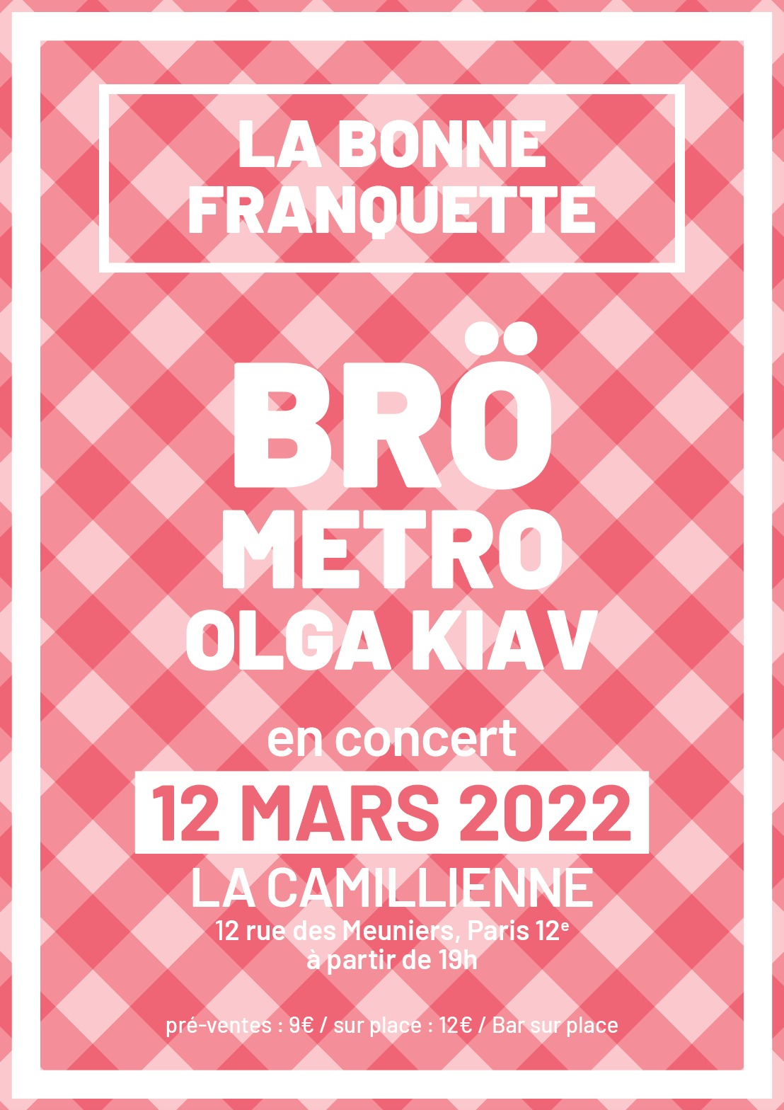 A la bonne franquette 12 Mars