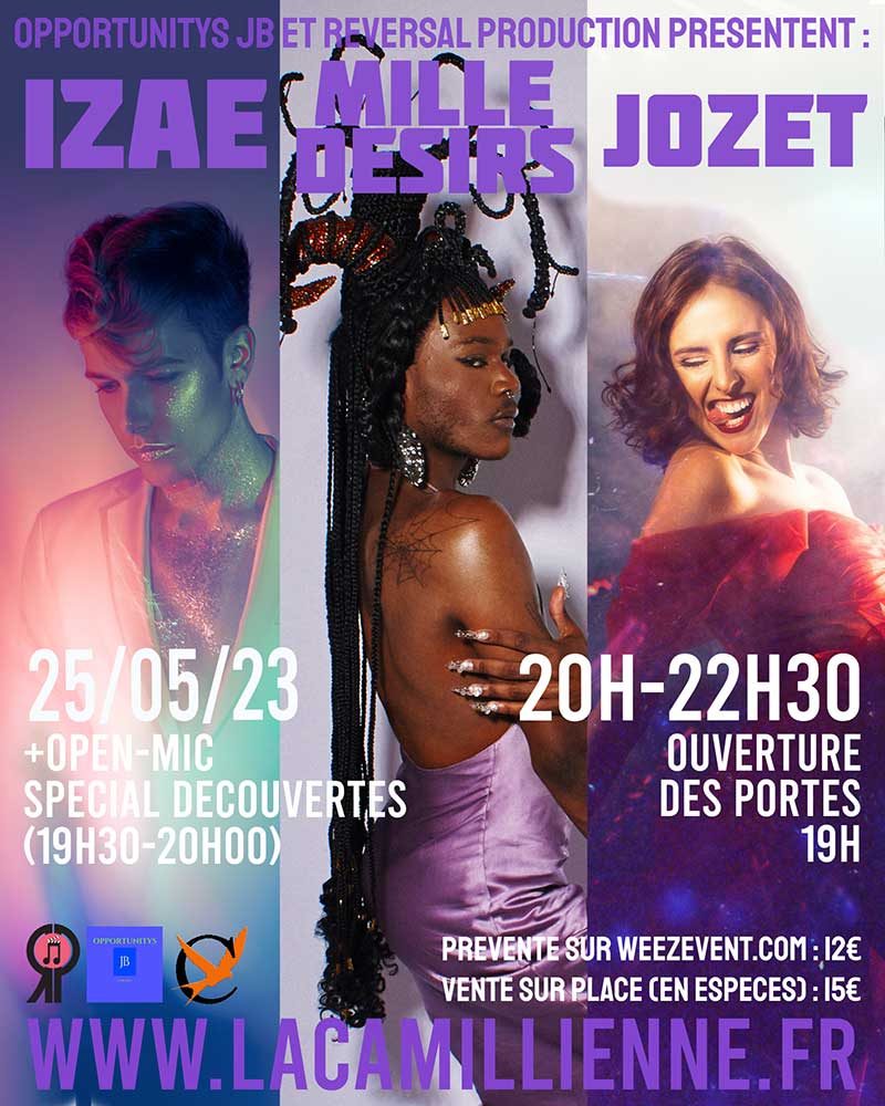 Concerts Izae - Mille Desirs - Jozet