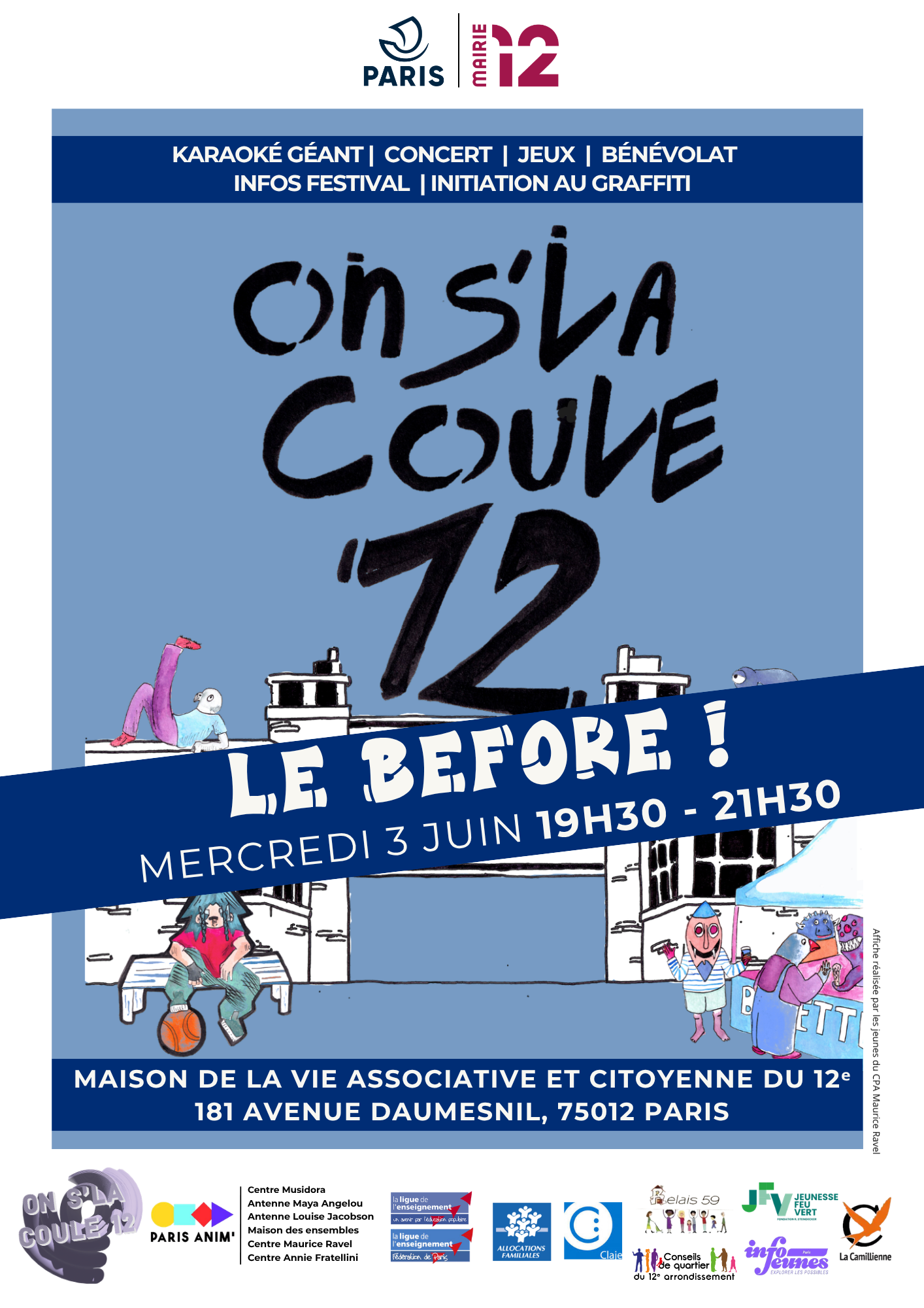 affiche on s'la coule 12 (A4)